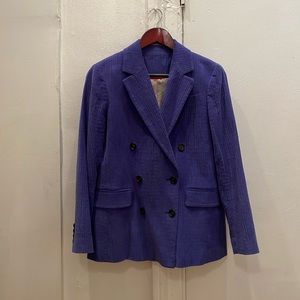 Blue corduroy blazer